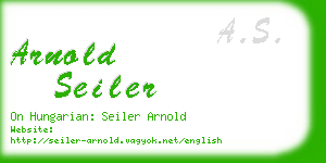 arnold seiler business card